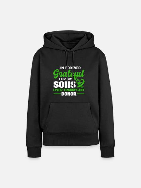Organspender - Frauen Premium Bio Hoodie - Schwarz