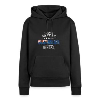 Australie cadeau australien cadeau de continent - Sweat à capuche Premium bio Femme - noir - Devant - Julia (174cm)