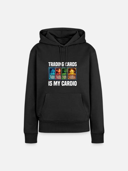 Trading karten - Frauen Premium Bio Hoodie - Schwarz