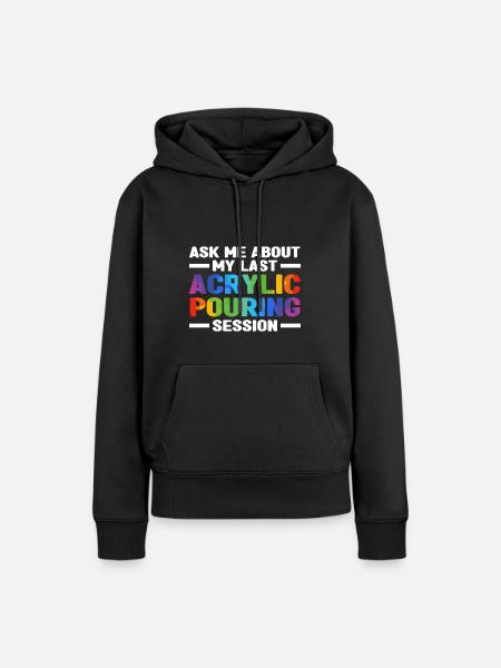 Maler Kunsthandwerk - Frauen Premium Bio Hoodie - Schwarz