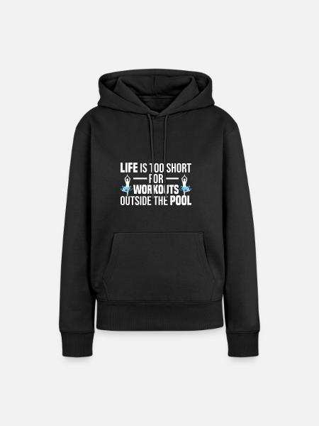 Wassergymnastik - Frauen Premium Bio Hoodie - Schwarz
