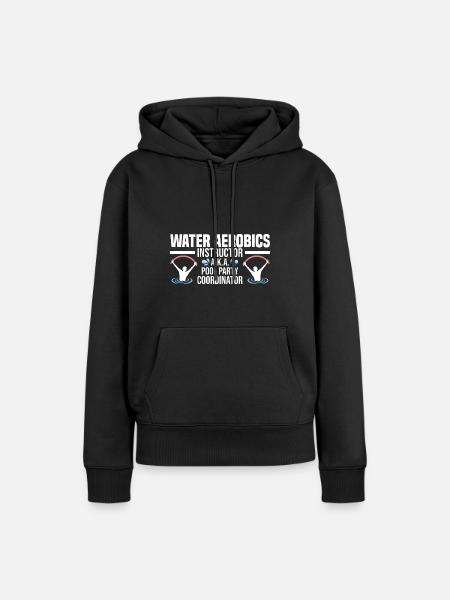 Wassergymnastik - Frauen Premium Bio Hoodie - Schwarz