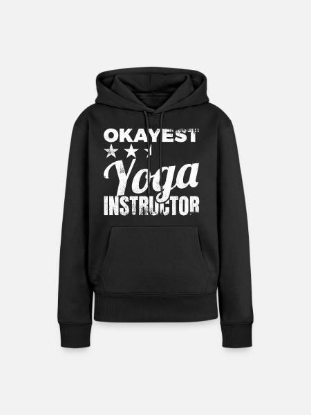 Durchschnittlicher Yogalehrer - Frauen Premium Bio Hoodie - Schwarz