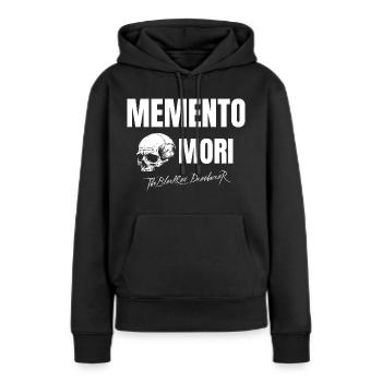 Memento Mori - Sweat à capuche Premium bio Femme - noir - Devant - Julia (174cm)