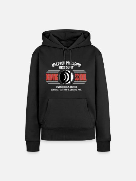 Driving School - Dame Premium hoodie, økologisk bomuld - sort