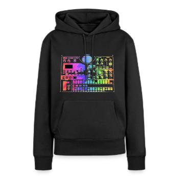 Rainbow Tribe - Frauen Premium Bio Hoodie - Schwarz - Vorne - Julia (174cm)