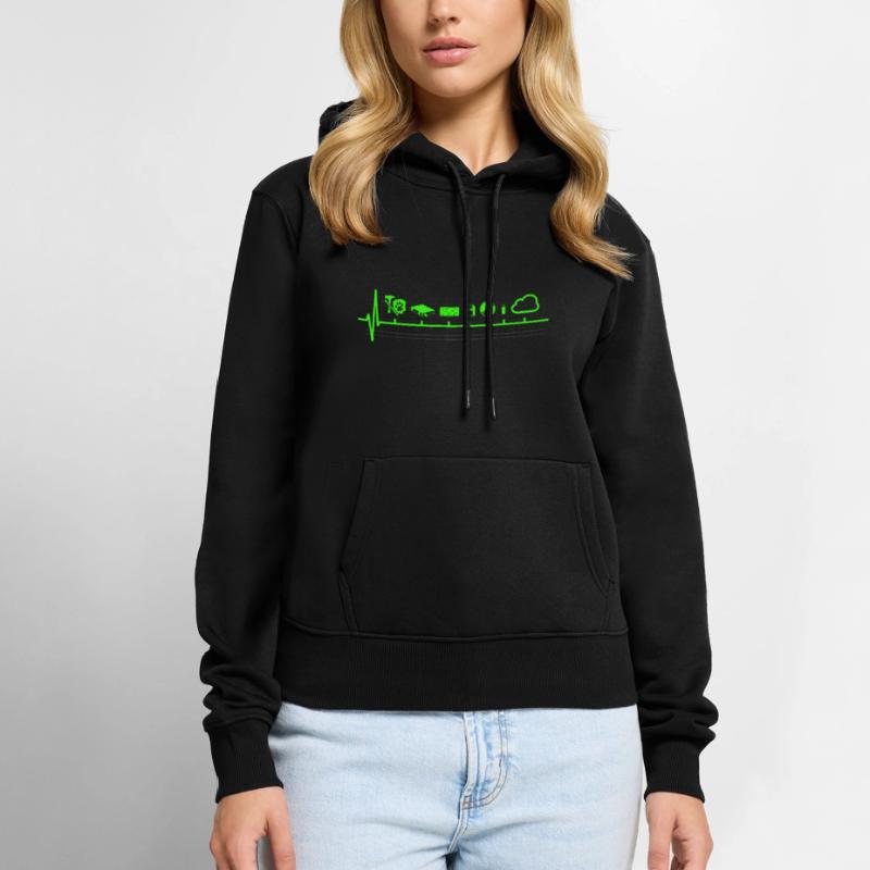 Disk Storage Evolution Technology Nerd Women’s Premium Organic Hoodie