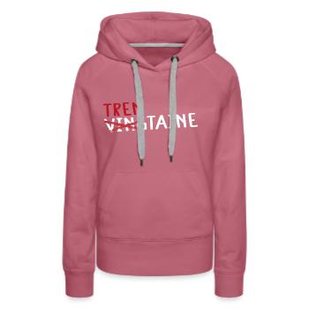 Trentaine cadeau drôle 30 ans trente ans - Sweat à capuche Premium bio Femme - mauve - Devant - Isabella (175cm)