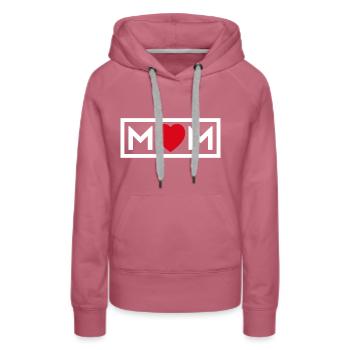 Mama - Frauen Premium Bio Hoodie - Malve - Vorne - Isabella (175cm)