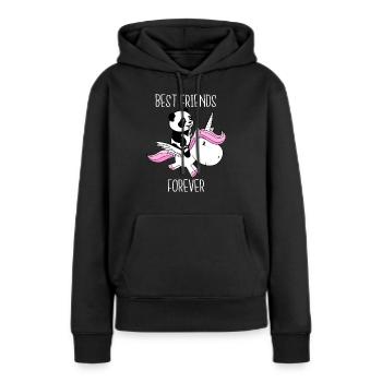 Best friends forever - Women’s Premium Organic Hoodie - black - Front - Julia (174cm)