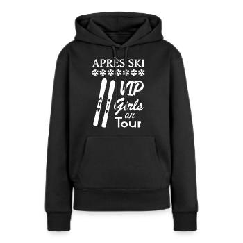 Après-ski - Sweat à capuche Premium bio Femme - noir - Devant - Julia (174cm)