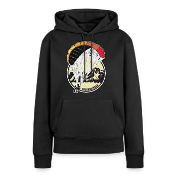 Paragliding gift - Women’s Premium Organic Hoodie - black - Front - Julia (174cm)