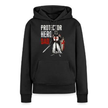 Beschützer, Held, Vater - Templer - Frauen Premium Bio Hoodie - Schwarz - Vorne - Julia (174cm)