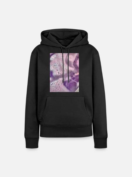 Abstrakte Welt - Frauen Premium Bio Hoodie - Schwarz