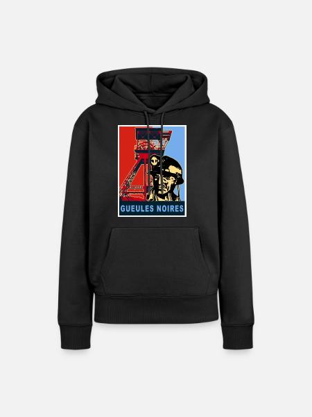 Kohle 5 - Frauen Premium Bio Hoodie - Schwarz