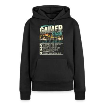Gamer Logik Gaming Zocken Zocker - Frauen Premium Bio Hoodie - Schwarz - Vorne - Julia (174cm)