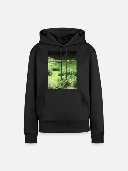 Wildtiere - Frauen Premium Bio Hoodie - Schwarz