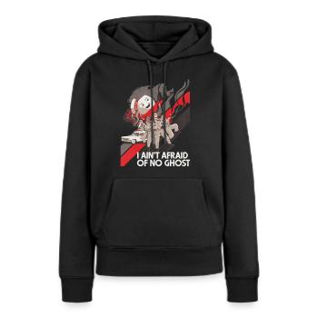 Ghostbusters Kampf Mit Marshmallow-Mann - Frauen Premium Bio Hoodie - Schwarz - Vorne - Julia (174cm)