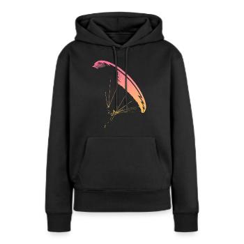 Parapente Nova CP - Sweat à capuche Premium bio Femme - noir - Devant - Julia (174cm)
