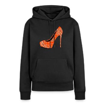 Chaussure à talons hauts - Sweat à capuche Premium bio Femme - noir - Devant - Julia (174cm)