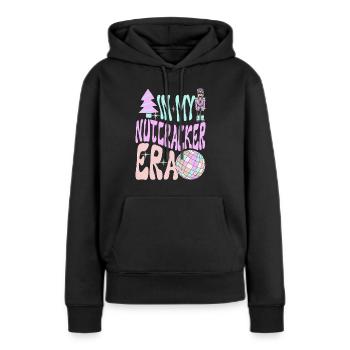 Weihnachten Xmas Spruch In My Nutcracker Era - Frauen Premium Bio Hoodie - Schwarz - Vorne - Julia (174cm)