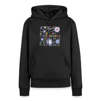 Jesus Christ,Jesus Christ,Jesus Christ,Jesus - Women’s Premium Organic Hoodie - black - Front - Julia (174cm)