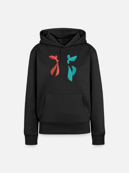 Dancing Dance Music - Frauen Premium Bio Hoodie - Schwarz