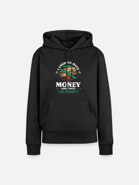 RC-Flugzeug RC-Flugzeug - Frauen Premium Bio Hoodie - Schwarz
