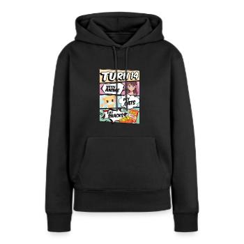 14. Geburtstag Anime Mädchen - Frauen Premium Bio Hoodie - Schwarz - Vorne - Julia (174cm)