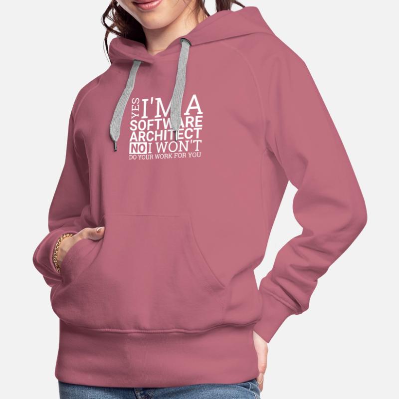 "Software Architect Work | Software Architecture" Women’s Premium Organic Hoodie