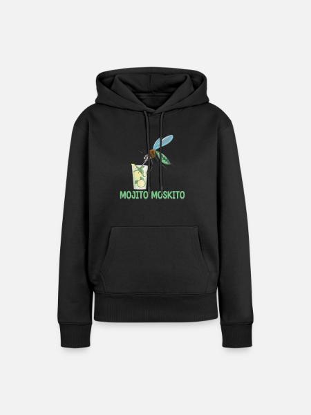 Mojito Moskito | Witziges Bierhemd | Witziges - Frauen Premium Bio Hoodie - Schwarz