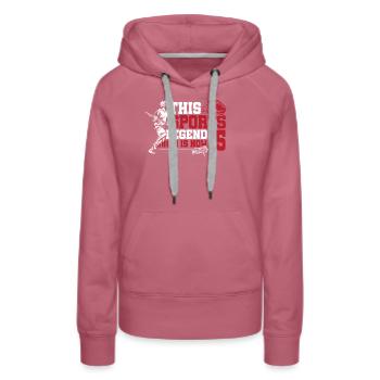 This Sports Legend Is Now 15, Lacrosse Game - Women’s Premium Organic Hoodie - mauve - Front - Isabella (175cm)