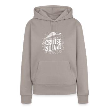 Cruise Squad | Cruise | Cruise Group - Women’s Premium Organic Hoodie - taupe - Front - Julia (174cm)
