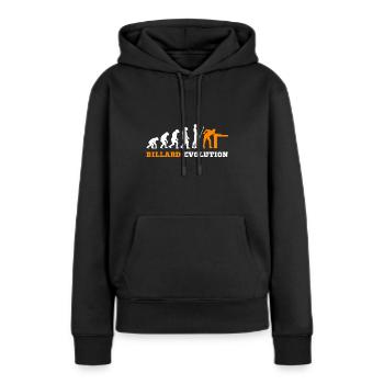 Billard Billard Snooker Pool - Sweat à capuche Premium bio Femme - noir - Devant - Julia (174cm)