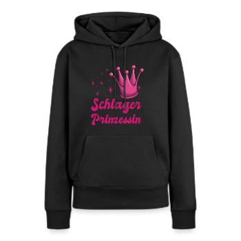 Schlagerprinzessin Schlagermusik Geschenk - Frauen Premium Bio Hoodie - Schwarz - Vorne - Julia (174cm)