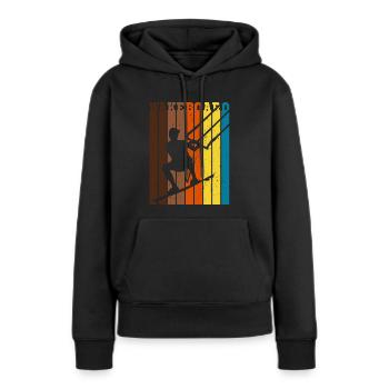 Wakeboard Wakeboard Wakeboard - Sweat à capuche Premium bio Femme - noir - Devant - Julia (174cm)