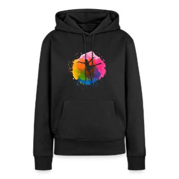 Eiskunstläufer Eiskunstlauf Eistanzen Schlittschuh - Frauen Premium Bio Hoodie - Schwarz - Vorne - Julia (174cm)