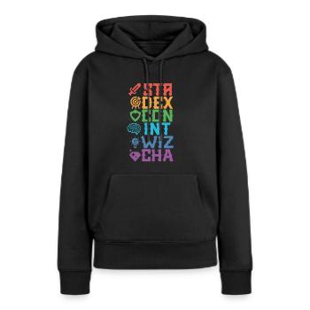 RPG-Rollenspiel - Frauen Premium Bio Hoodie - Schwarz - Vorne - Julia (174cm)