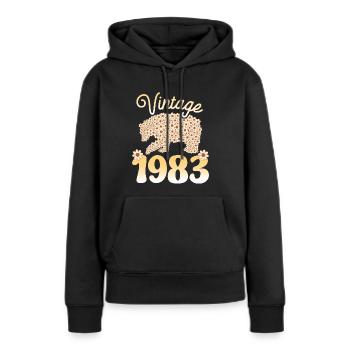 Birthday Party 1983 Woman 40 Years Anniversary - Women’s Premium Organic Hoodie - black - Front - Julia (174cm)