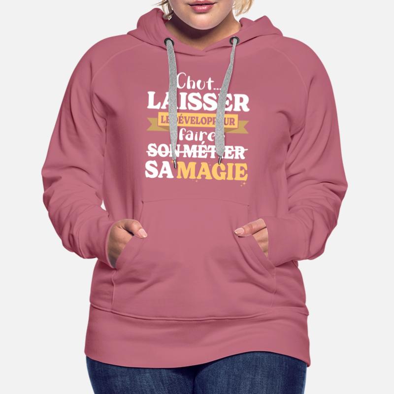 Developer Makes His Magic Humor Dev Women’s Premium Organic Hoodie