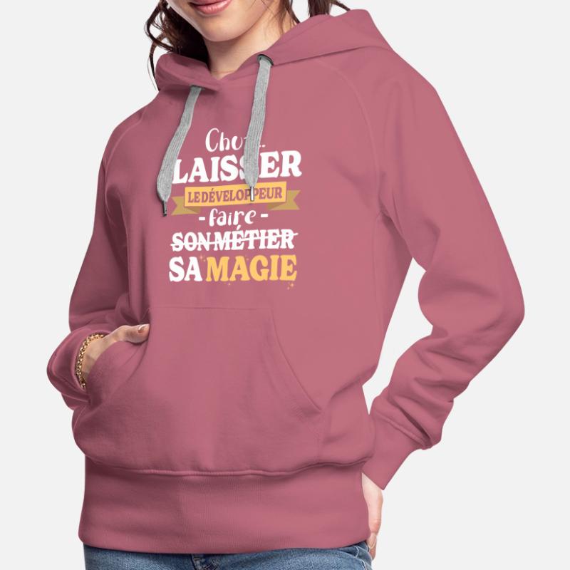 Developer Makes His Magic Humor Dev Women’s Premium Organic Hoodie