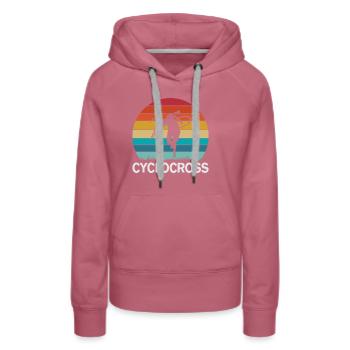 Funny Cyclocross - Frauen Premium Bio Hoodie - Malve - Vorne - Isabella (175cm)