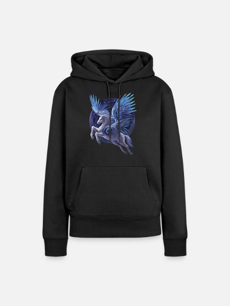 Pegasus - Women’s Premium Organic Hoodie - black