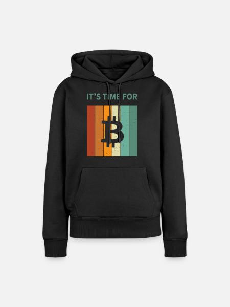 Bitcoin - Women’s Premium Organic Hoodie - black