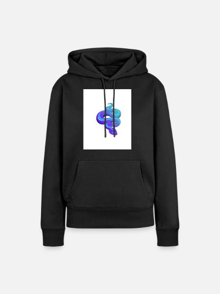 Blue Snake - Frauen Premium Bio Hoodie - Schwarz