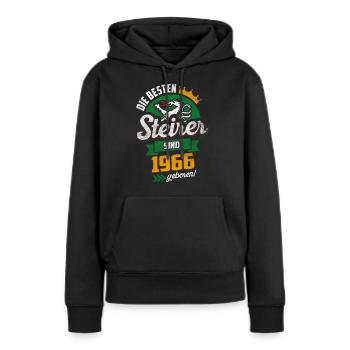 BESTE STEIRER 1966 STEIERMARK GEBURTSTAG GESCHENK - Frauen Premium Bio Hoodie - Schwarz - Vorne - Julia (174cm)