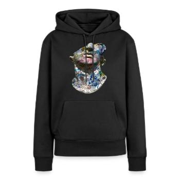 Antiker Vandalismus - Frauen Premium Bio Hoodie - Schwarz - Vorne - Julia (174cm)