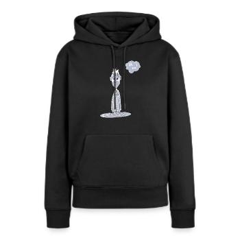 oh no! - Frauen Premium Bio Hoodie - Schwarz - Vorne - Julia (174cm)