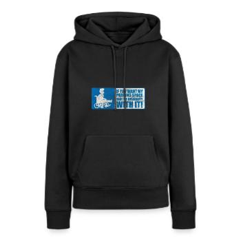 Disability Handicap - Sweat à capuche Premium bio Femme - noir - Devant - Julia (174cm)
