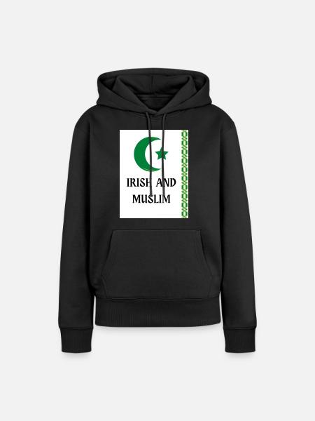 Iren und Muslime - Frauen Premium Bio Hoodie - Schwarz